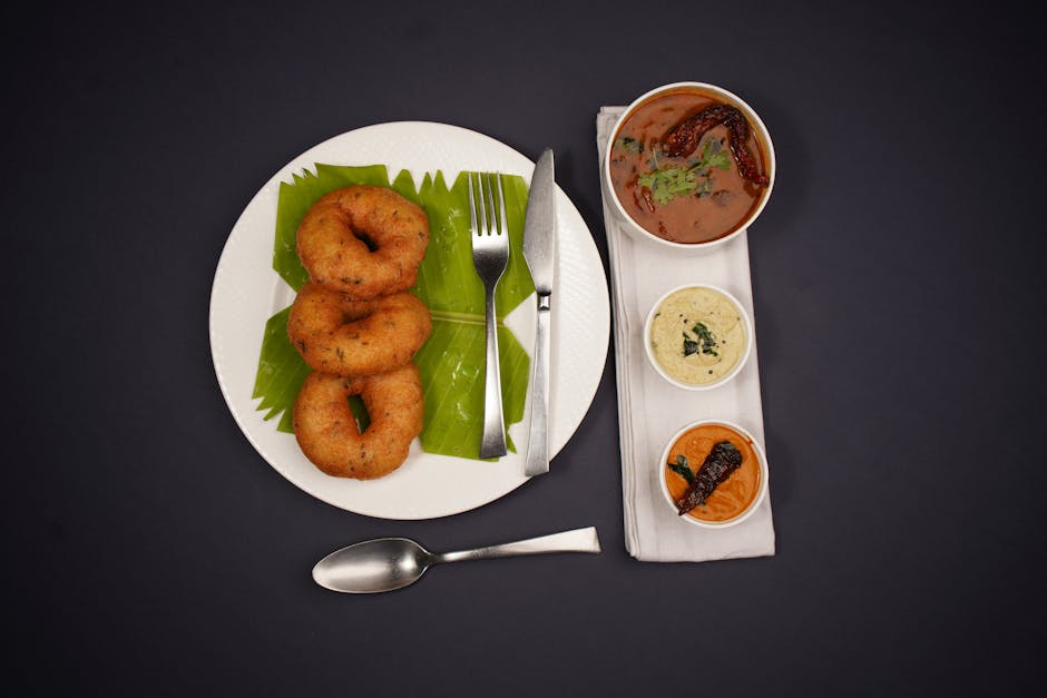 Traditional South Indian meal